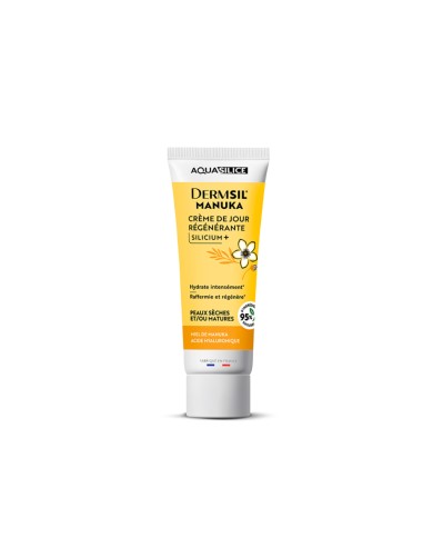 Soin Visage jour Silicium organique, Acide Hyaluronique & Miel de Manuka