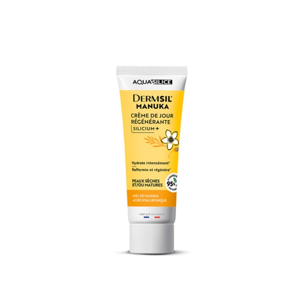 Soin Visage jour Silicium organique, Acide Hyaluronique & Miel de Manuka