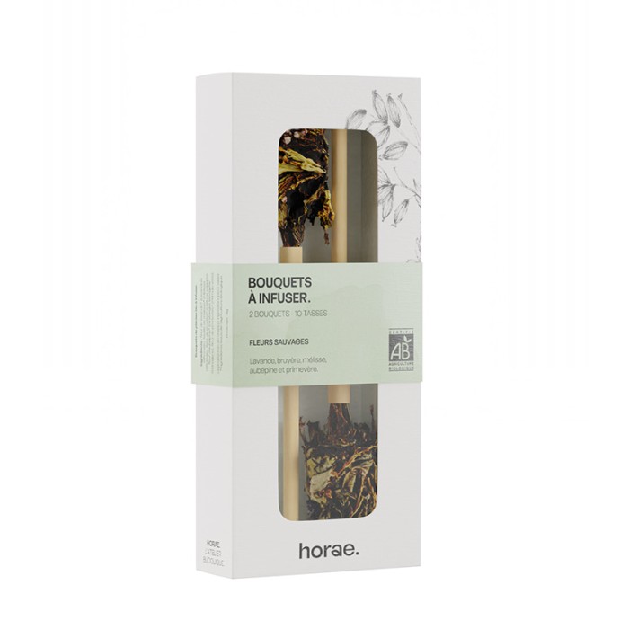 Coffret de 2 bouquets Fleurs sauvages à infuser Bio
