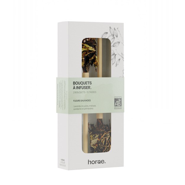Coffret de 2 bouquets Fleurs sauvages à infuser Bio