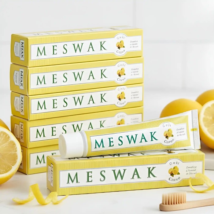 Dentifrice Meswak et citron
