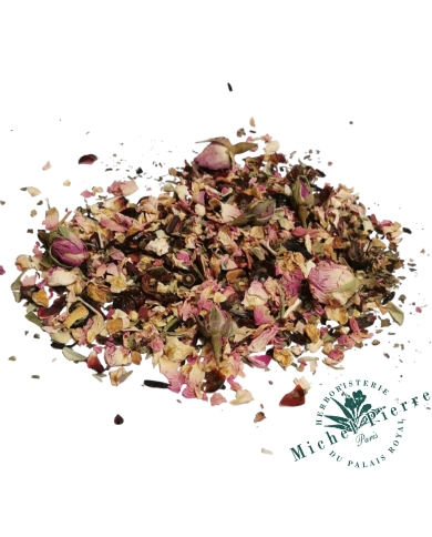 Tisane Rosée du Matin – Vitalité & Fraîcheur | Hibiscus & Rose de Damas |  100g