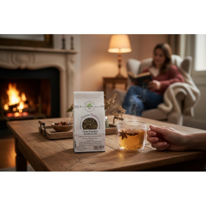 Tisane Rencontre au Coin du Feu – Confort Digestif & Énergie | Michel Pierre | 100g