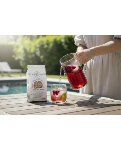 Tisane Rosée du Matin – Vitalité & Fraîcheur | Hibiscus & Rose de Damas |  100g