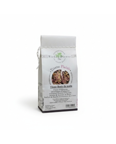 Tisane Rosée du Matin – Vitalité & Fraîcheur | Hibiscus & Rose de Damas |  100g