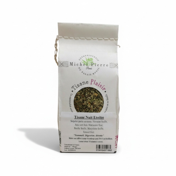 Tisane Nuit Étoilée – Sommeil & Confort Digestif |  Michel Pierre | 100g