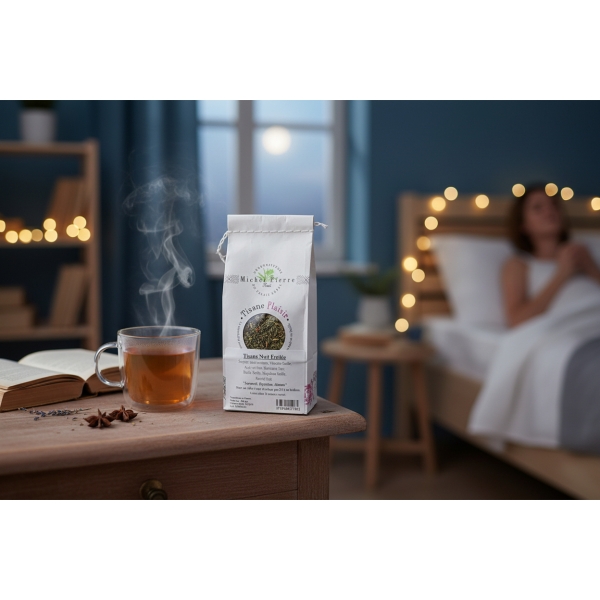 Tisane Nuit Étoilée – Sommeil & Confort Digestif |  Michel Pierre | 100g