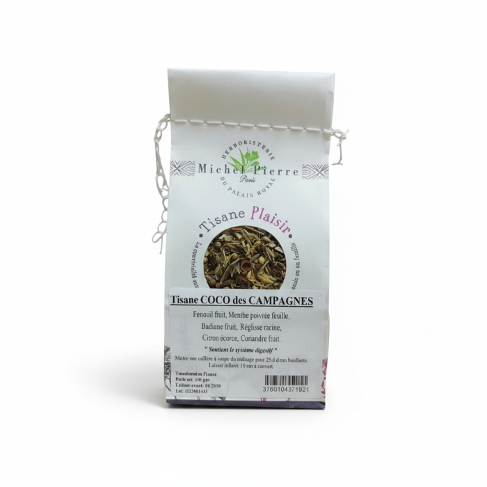 Tisane Coco des Campagnes – Digestion & Légèreté | Michel Pierre | 100g