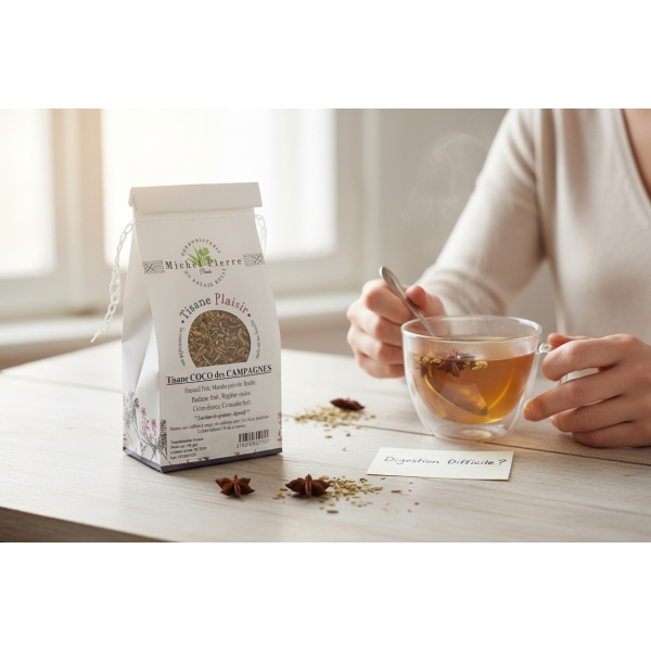 Tisane Coco des Campagnes – Digestion & Légèreté | Michel Pierre | 100g
