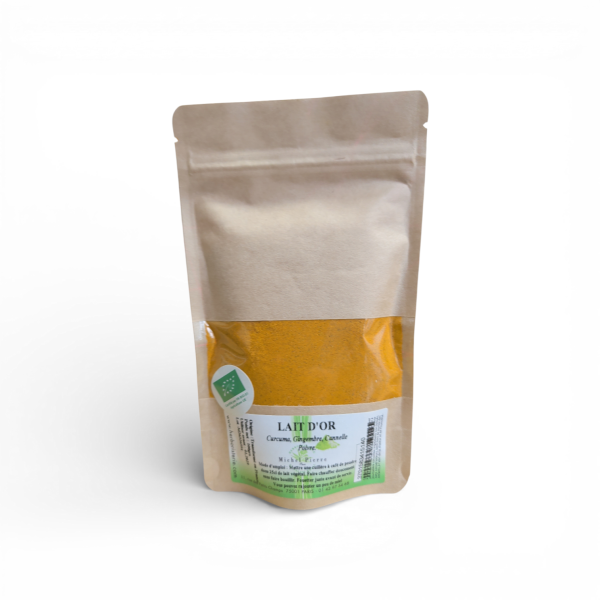 Lait d'Or – Boisson Ayurvédique Traditionnelle | Curcuma, Gingembre & Cannelle | Michel Pierre | 100g