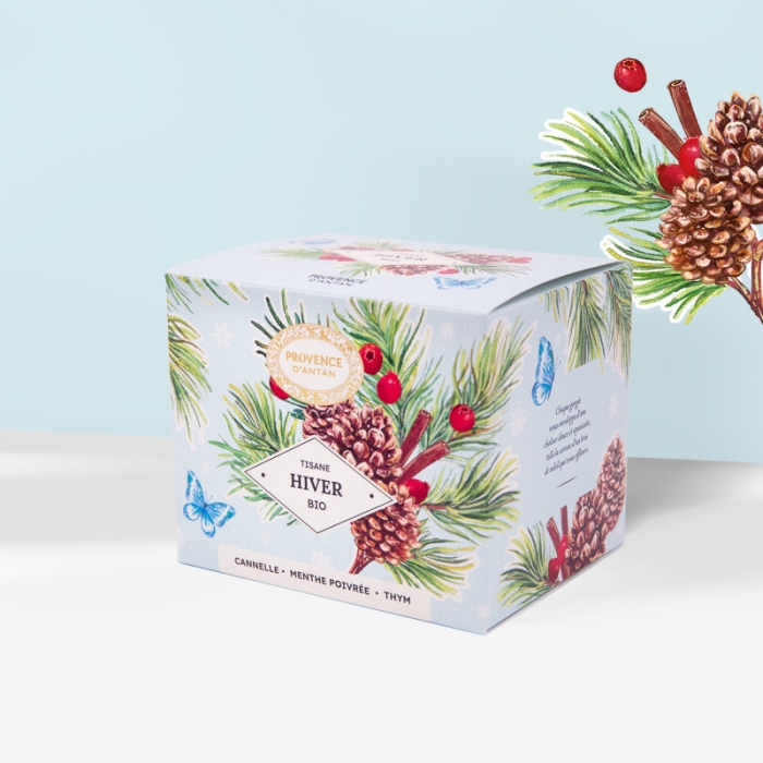 Tisane Hiver Bio en infusettes en recharge carton