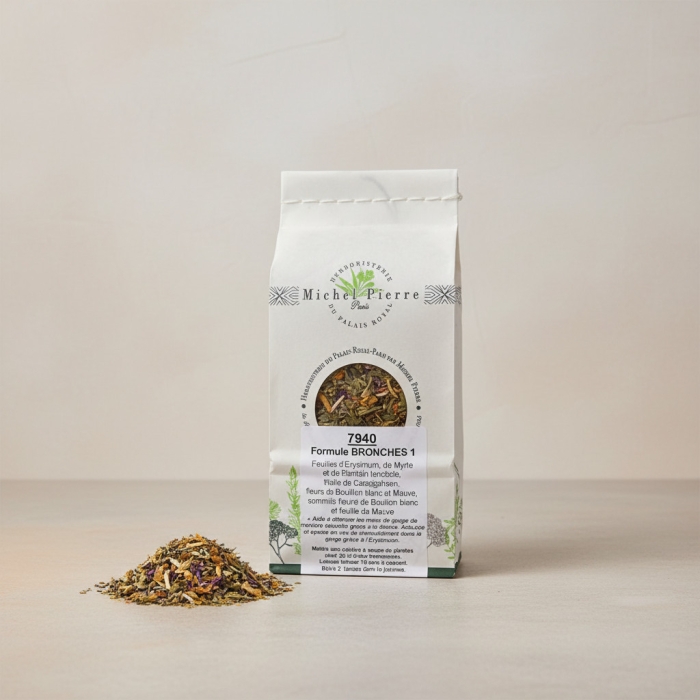 Tisane Bronches 1 – Mélange de Plantes pour les Voies Respiratoires | 100g