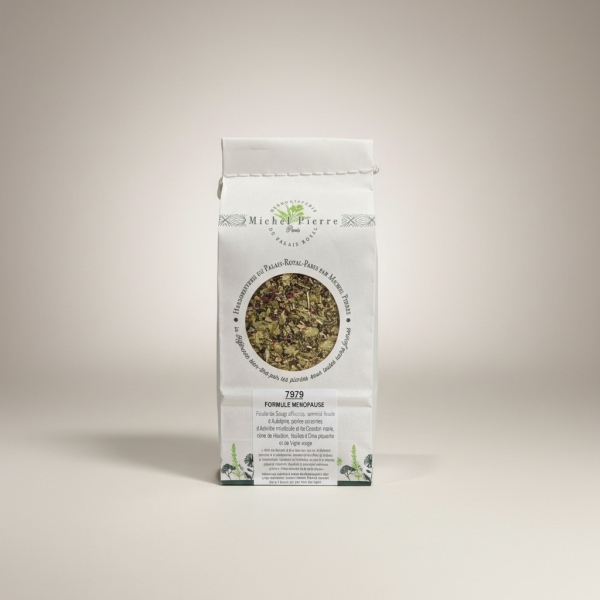 Tisane Ménopause – Mélange de Plantes pour les Bouffées de Chaleur, la Détente et la Circulation | 150g