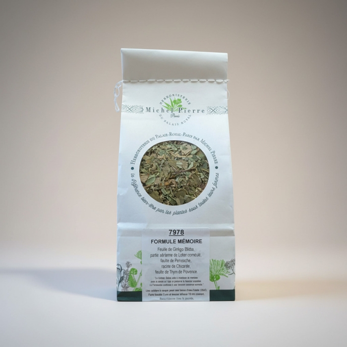 Tisane confort Mémoire Herboristerie du Palais Royal Paris Michel Pierre