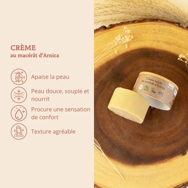 Crème solide au macérât d'Arnica